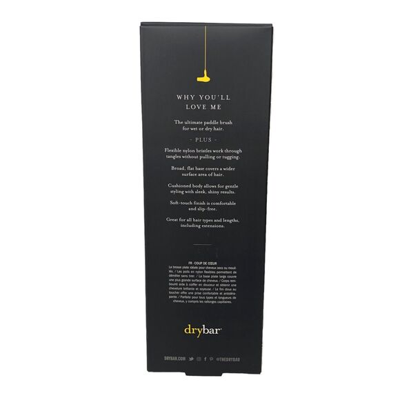 NEW The Lemon Bar Paddle Brush Detangling Brush Drybar Hair Brush - Picture 6 of 8